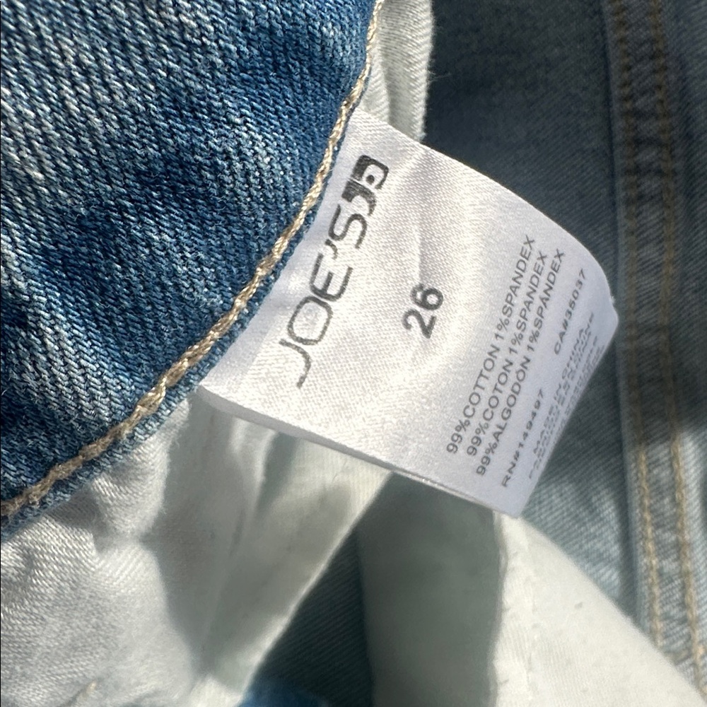 Joe's Jeans Light Blue Distressed Frayed Hem Denim Shorts - Picture 9 of 9